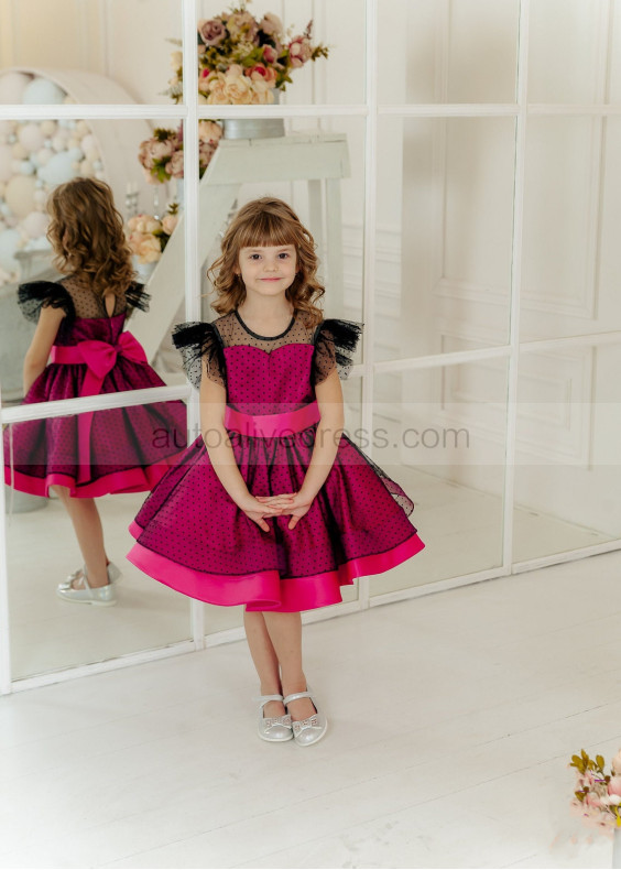 Polka Dot Cute Flower Girl Dress